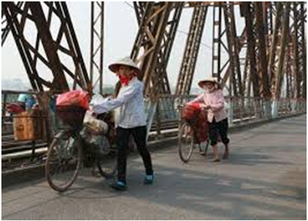 Image result for xe dap mưu sinh